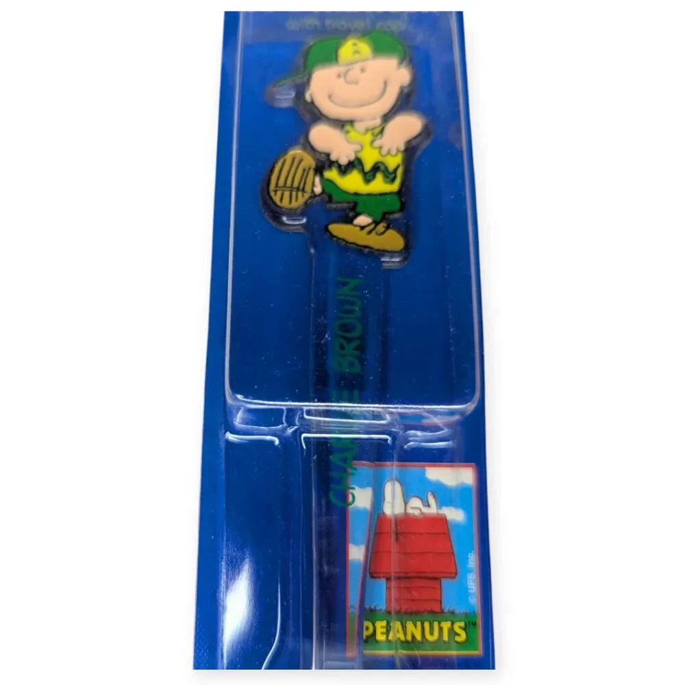 Happee Care Peanuts Charlie Brown Child's Toothbrush w/Travel Cap Sealed